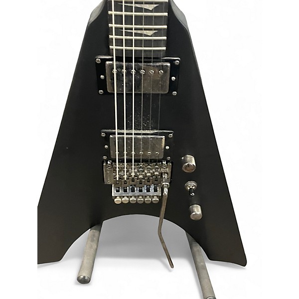 Used Kramer Nite-V Floyd Rose Satin Black Solid Body Electric Guitar