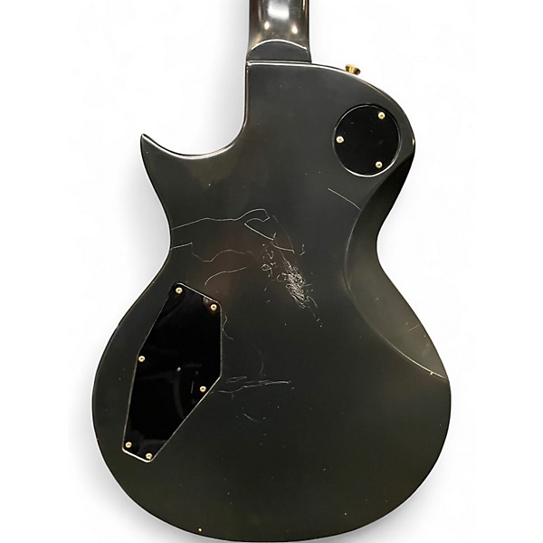 Used ESP Eclipse Standard Series Satin Black Solid Body Electric Guitar