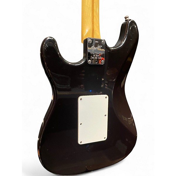 Used 1994 Fender American Deluxe Stratocaster Plus Mystic Black Solid Body Electric Guitar