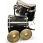 Used Crush Drums & Percussion 5 Piece Alpha Series BLACK SPARKLE Drum Kit