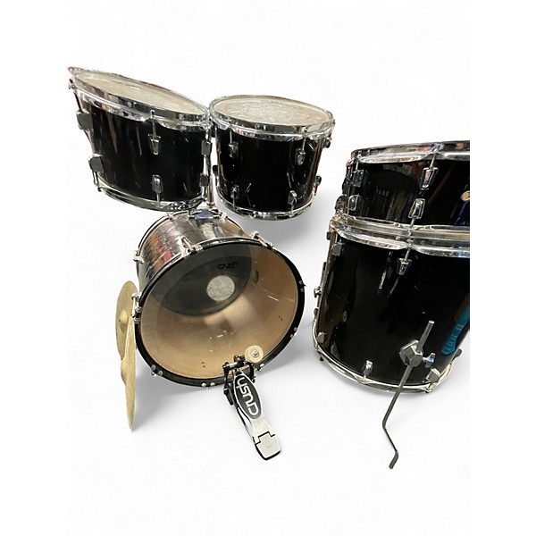 Used Crush Drums & Percussion 5 Piece Alpha Series BLACK SPARKLE Drum Kit