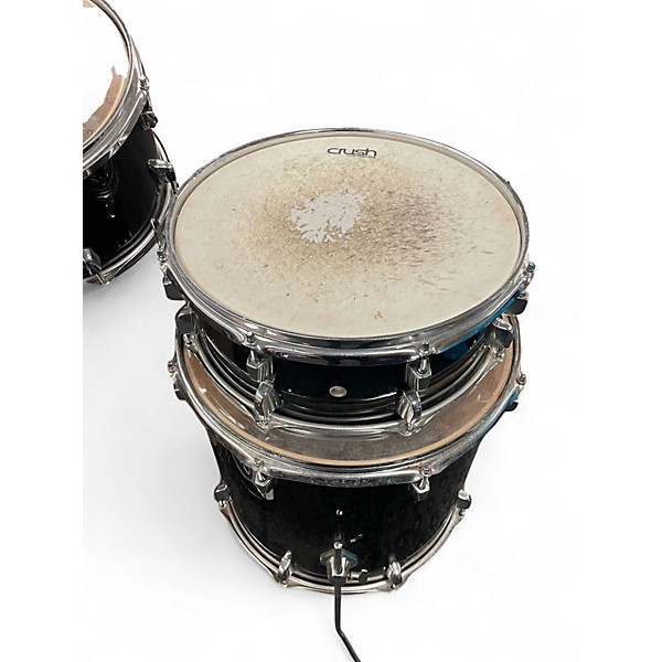 Used Crush Drums & Percussion 5 Piece Alpha Series BLACK SPARKLE Drum Kit