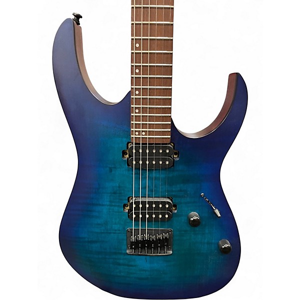 Used Ibanez RG6003FM Flat Sapphire Blue Solid Body Electric Guitar