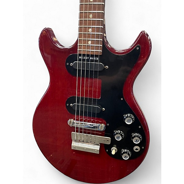 Vintage 1965 Gibson Melody Maker D Cherry Red Solid Body Electric Guitar