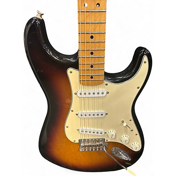 Used 2014 Fender Standard Stratocaster 2 Color Sunburst Solid Body Electric Guitar