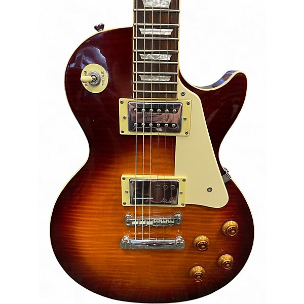 Used 2002 Epiphone Les Paul Standard Tobacco Burst Solid Body Electric Guitar
