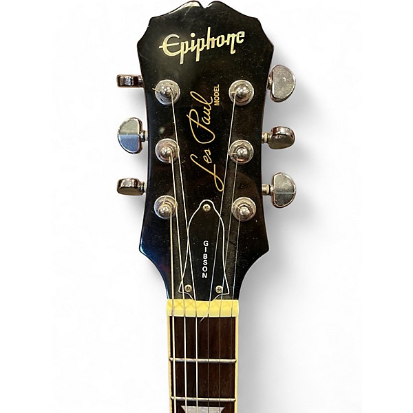 Used 2002 Epiphone Les Paul Standard Tobacco Burst Solid Body Electric Guitar