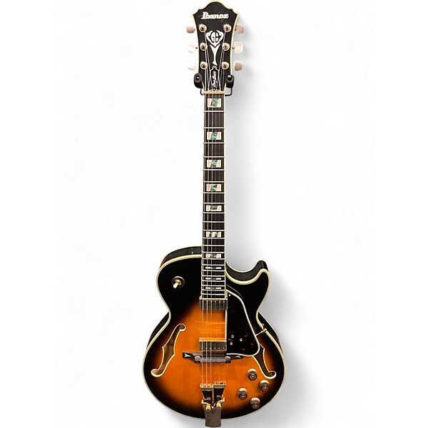 Used Ibanez GB10SE Vintage Sunburst Hollow Body Electric Guitar