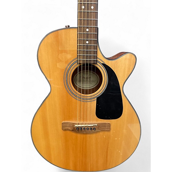 Used Fender GC140SCE Grand Concert Natural Acoustic Electric Guitar