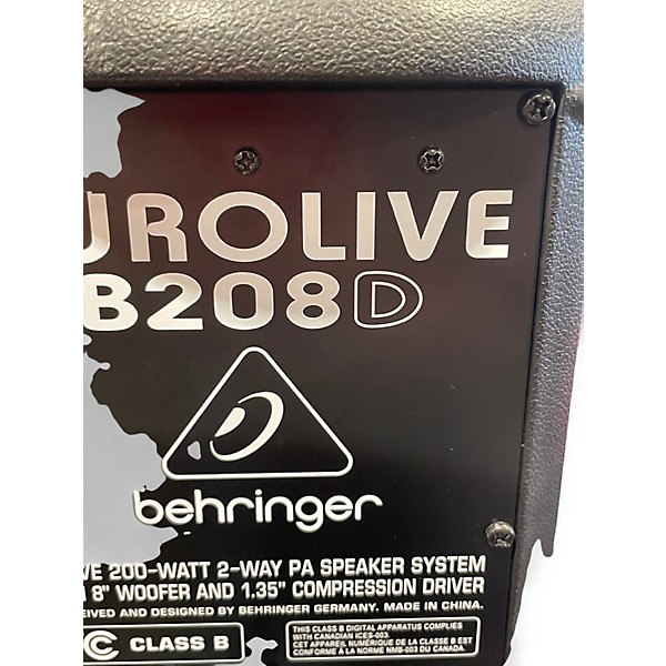 Used Behringer eurolive b208d Powered Speaker