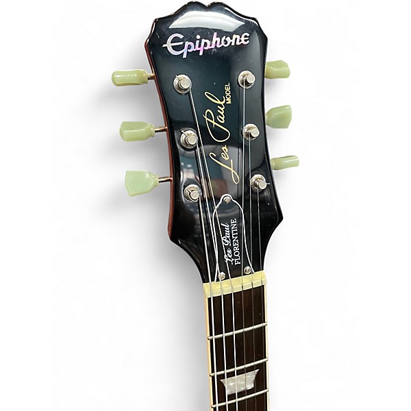 Used Epiphone Les Paul Standard Florentine Pro Heritage Cherry Sunburst Hollow Body Electric Guitar