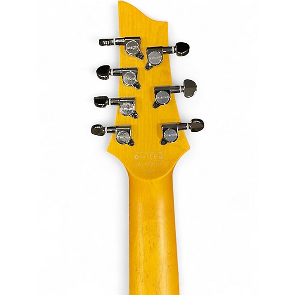 Used Schecter Guitar Research Demon 7 String White Solid Body Electric Guitar