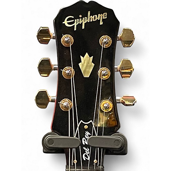 Used Epiphone Del Rey Cherry Solid Body Electric Guitar