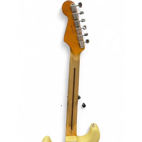Used 2006 Fender American Standard Stratocaster Vintage White Solid Body Electric Guitar
