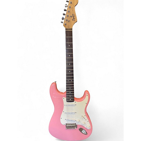 Used Squier Affinity Stratocaster Shell Pink Solid Body Electric Guitar