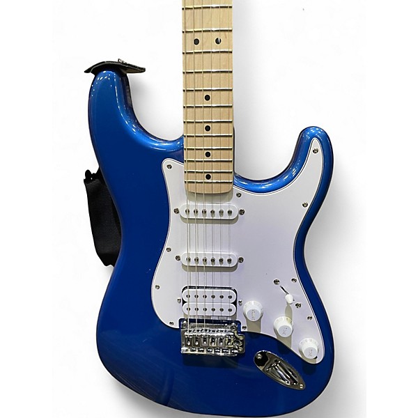 Used Squier Stratocaster HSS Blue Solid Body Electric Guitar