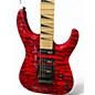 Used Jackson JS34Q Dinky TRANSPARENT Solid Body Electric Guitar