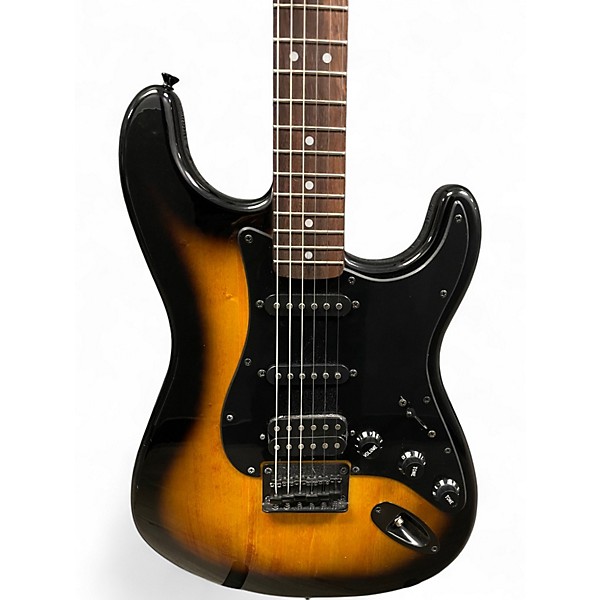 Used Squier Bullet Stratocaster HSS 2 TONE SUNBURST Solid Body Electric Guitar