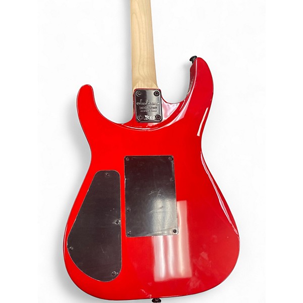 Used Jackson JS34Q Dinky transparent red Solid Body Electric Guitar