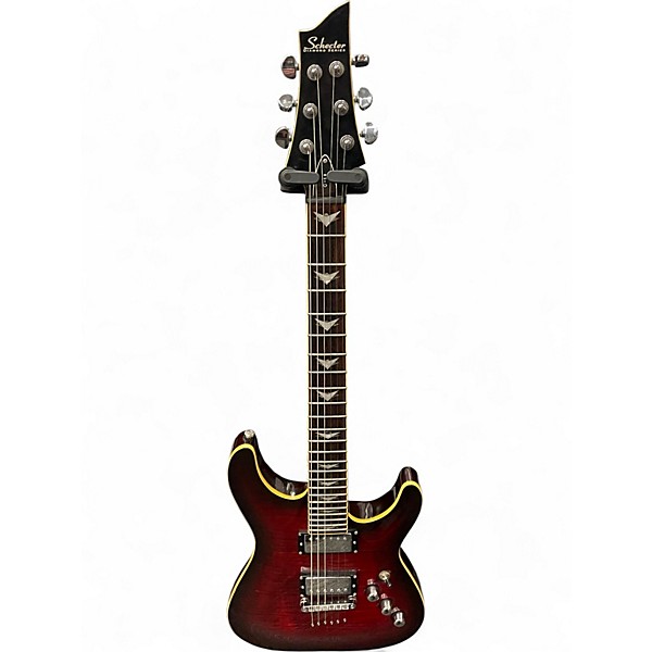 Used Schecter Guitar Research C1 Plus Trans Red Solid Body Electric Guitar