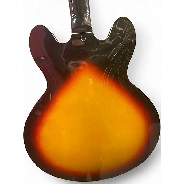 Used Indio SEMI HOLLOW 3 Color Sunburst Hollow Body Electric Guitar