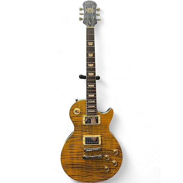 Used Epiphone Joe Perry Boneyard LP Standard yellow Solid Body Electric Guitar