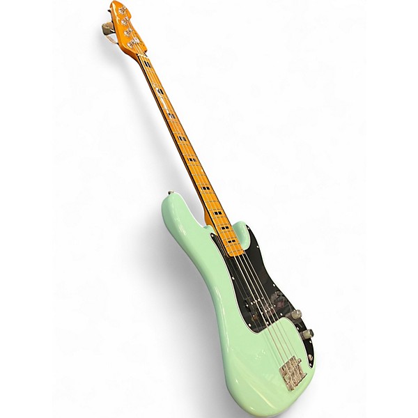 Used 2024 Squier Classic Vibe 1970S Precision Bass Surf Green Electric Bass Guitar