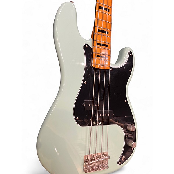 Used 2024 Squier Classic Vibe 1970S Precision Bass Surf Green Electric Bass Guitar