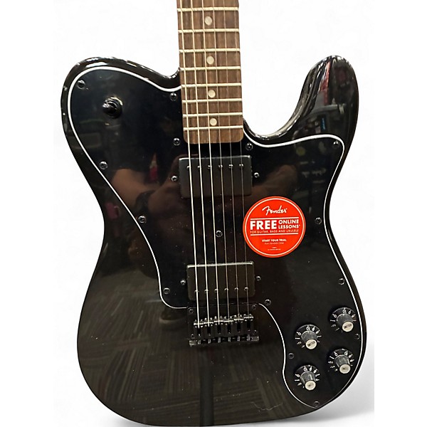 Used Squier AFFINITY TELECASTER DELUXE Black Solid Body Electric Guitar