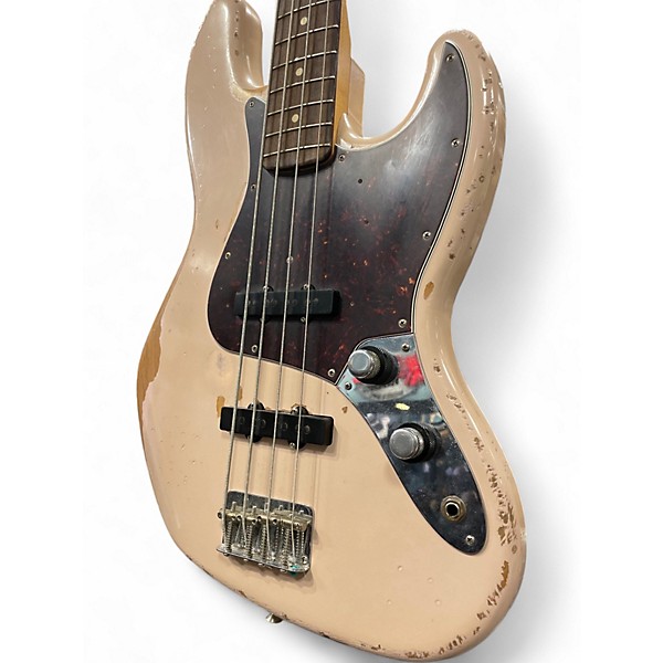 Used 2019 Fender Flea Signature Jazz Bass Shell Pink Electric Bass Guitar