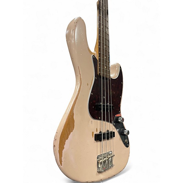 Used 2019 Fender Flea Signature Jazz Bass Shell Pink Electric Bass Guitar