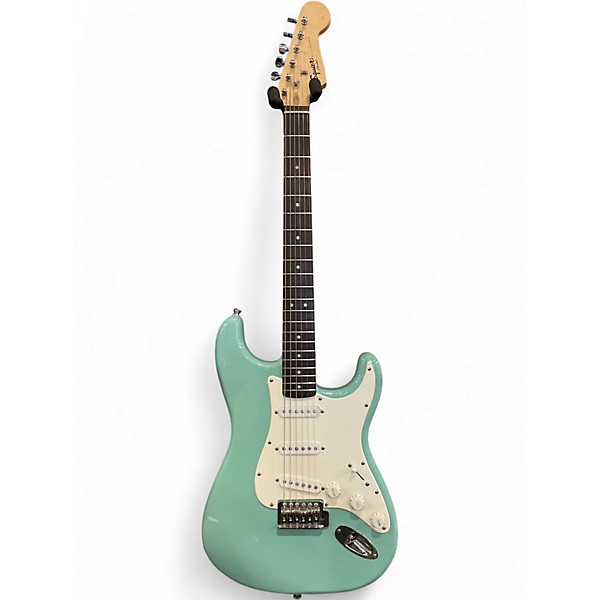 Used Squier Bullet Stratocaster Surf Green Solid Body Electric Guitar
