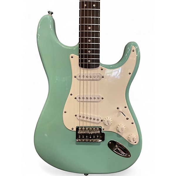 Used Squier Bullet Stratocaster Surf Green Solid Body Electric Guitar