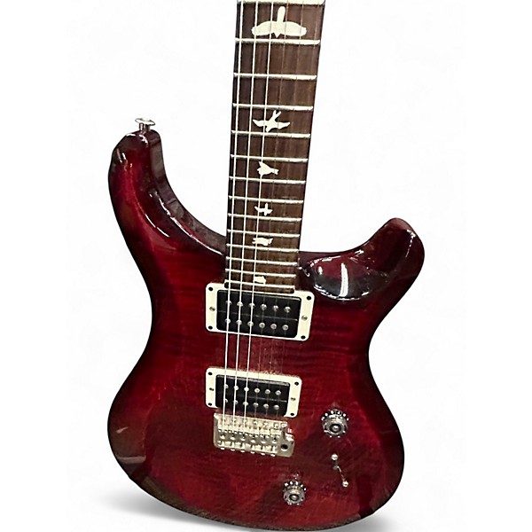 Used PRS S2 Custom 24 FIRE RED BURST Solid Body Electric Guitar