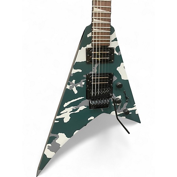 Used Jackson X Series Rhoads RRX24 Black Camo Solid Body Electric Guitar