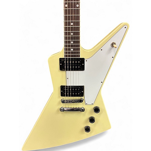Used Gibson Explorer White Blonde Solid Body Electric Guitar