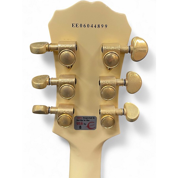Used Epiphone G400 Custom Antique Ivory Solid Body Electric Guitar