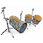 Used DW 4 Piece Collector's Series Zebra Maple Zebra Drum Kit