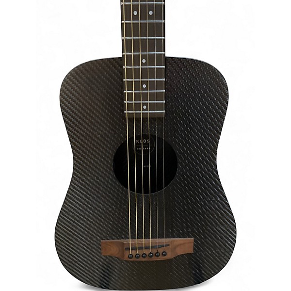 Used Klos TRAVEL ACOUSTIC ELECTRIC Black Acoustic Electric Guitar