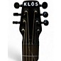 Used Klos TRAVEL ACOUSTIC ELECTRIC Black Acoustic Electric Guitar