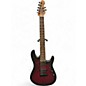 Used Sterling by Music Man Cutlass Jason Richardson 7 Crimson Red Burst Solid Body Electric Guitar thumbnail