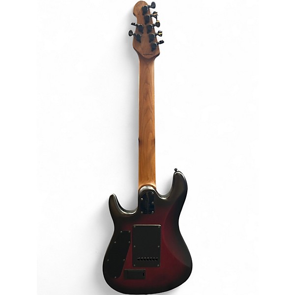 Used Sterling by Music Man Cutlass Jason Richardson 7 Crimson Red Burst Solid Body Electric Guitar