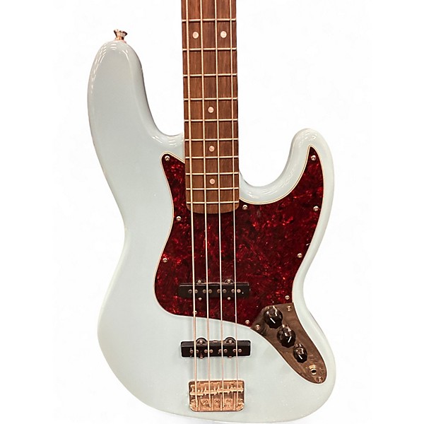 Used Squier JAZZ BASS Daphne Blue Electric Bass Guitar