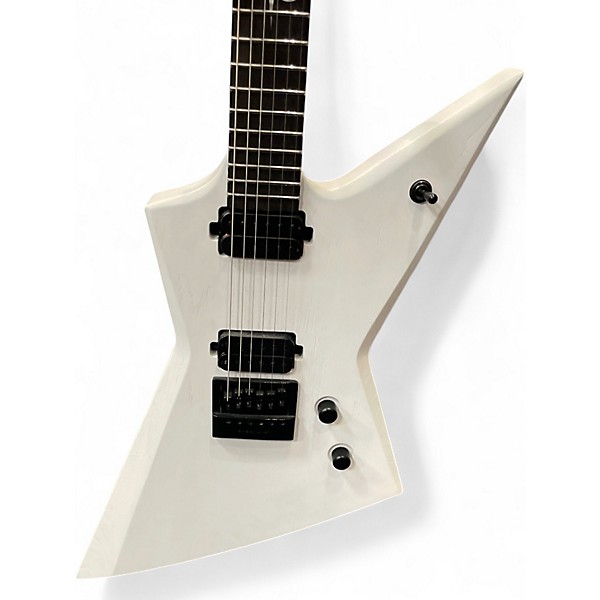 Used Solar Guitars E1.6ETWHM Vintage White Solid Body Electric Guitar