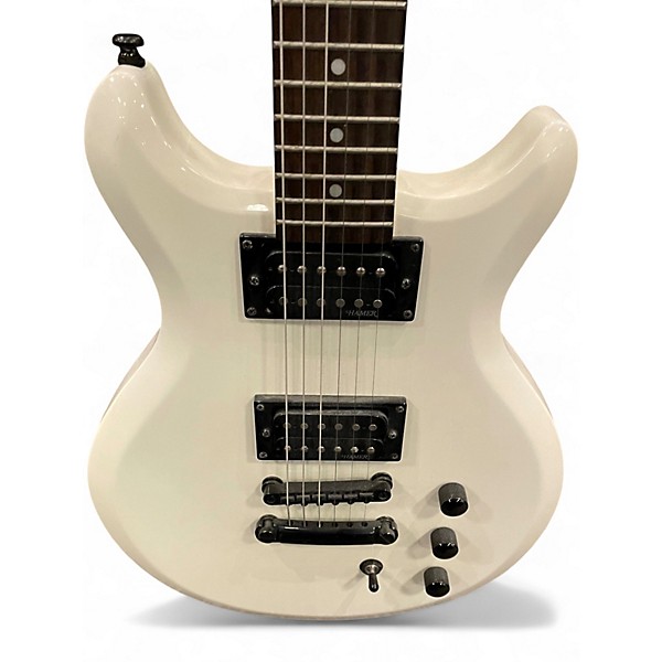 Used Hamer SFX SERIES WHITE Solid Body Electric Guitar