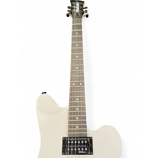 Used Jackson JS22 SURFCASTER Pearl White Solid Body Electric Guitar