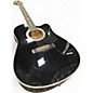 Used Esteban BLACK AND SILVER BLACK Acoustic Electric Guitar