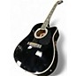 Used Esteban BLACK AND SILVER BLACK Acoustic Electric Guitar