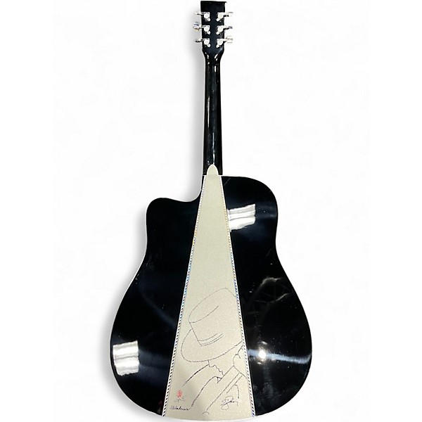 Used Esteban BLACK AND SILVER BLACK Acoustic Electric Guitar