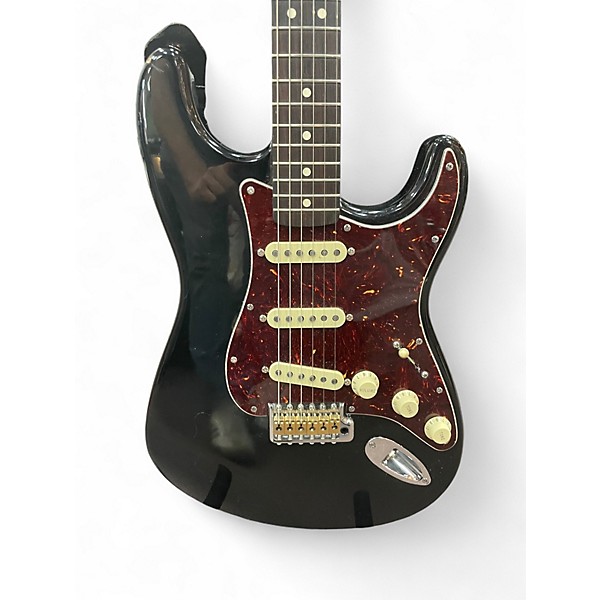 Used Fender Standard Stratocaster BLACK Solid Body Electric Guitar